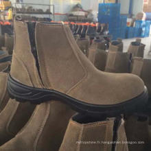 Chaussures en cuir pleine usine / chaussures en cuir Safety Labour Shoes